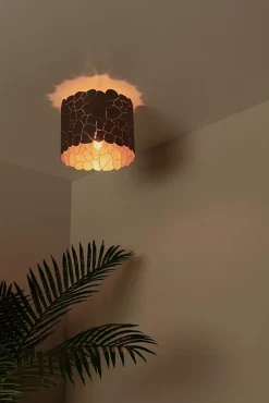 Plafonnier ALMELO en métal avec 1xE27 - Noir - Lucide