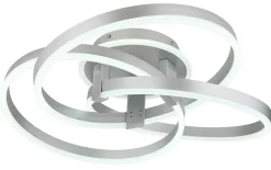 Plafonnier aluminium brossé, LED HERWIG