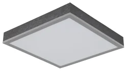 Plafonnier aluminium couleur argent, LED DORO