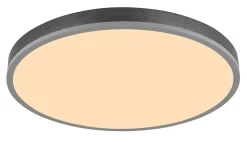 Plafonnier aluminium couleur argent, LED DORO