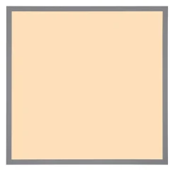 Plafonnier aluminium couleur argent, LED DORO