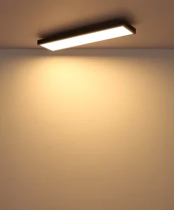 Plafonnier aluminium couleur argent, LED DORO