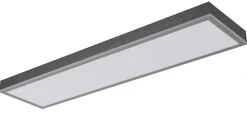 Plafonnier aluminium couleur argent, LED DORO