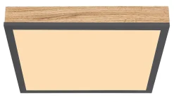 Plafonnier aluminium graphite, LED DORO