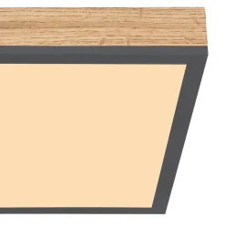 Plafonnier aluminium graphite, LED DORO