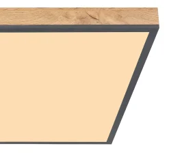 Plafonnier aluminium graphite, LED DORO