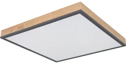 Plafonnier aluminium graphite, LED DORO