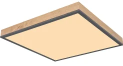 Plafonnier aluminium graphite, LED DORO