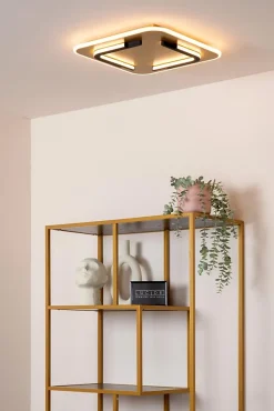 Plafonnier ANDREAS en métal avec LED intégré - Or Mat / Laiton - Lucide