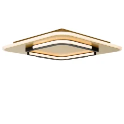 Plafonnier ANDREAS en métal avec LED intégré - Or Mat / Laiton - Lucide