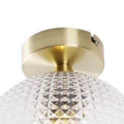 Plafonnier Art déco en laiton - Sphere