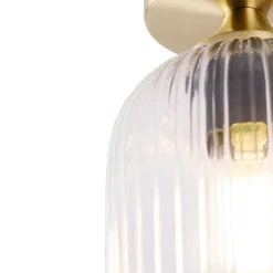 Plafonnier Art Déco en laiton - Banci