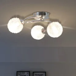 Plafonnier avec 3 ampoules LED G9 120 W