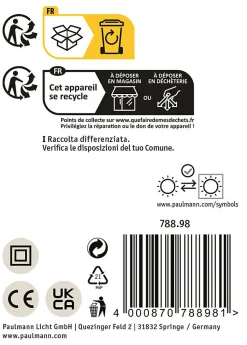 Plafonnier Axin IP44 E27 230V max. 18W Blanc