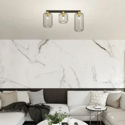 Plafonnier BARN 3 BL GOLD, Emibig Lighting, Fabriqué en EU