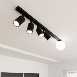 Plafonnier BASTER 5 BLACK, Emibig Lighting, Fabriqué en EU