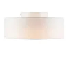 Plafonnier blanc 30 cm avec LED - Drum LED
