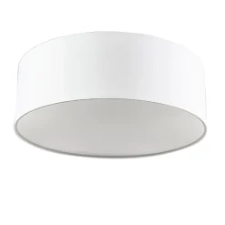 Plafonnier blanc 30 cm avec LED - Drum LED