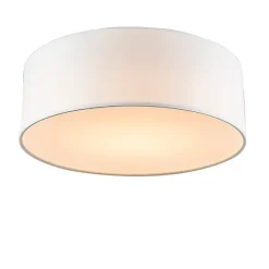 Plafonnier blanc 30 cm avec LED - Drum LED