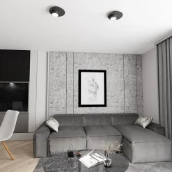 Plafonnier BOLX 1 BL, Emibig Lighting, Fabriqué en EU