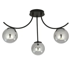 Plafonnier BOSTON 3 BLACK/GRAFIT, Emibig Lighting, Fabriqué en EU
