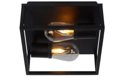 Plafonnier CARLYN en aluminium avec 2xE14 - Noir - Lucide