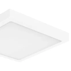 Plafonnier carré blanc LED integrée Hestia blanc neutre L.30 x l.30cm IP20 1800lm 17W GoodHome