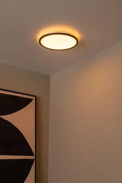 Plafonnier CASTOR en abs avec LED intégré - Opalin - Lucide