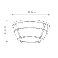 Plafonnier Chance 2 lumières Abat-Jour En Verre