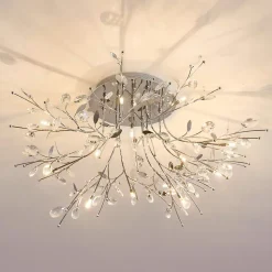 Plafonnier chromé cristal - Aiken