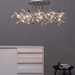 Plafonnier chromé cristal - Aiken