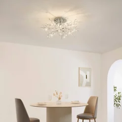 Plafonnier chromé cristal - Aiken