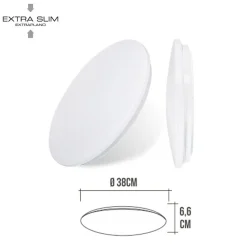 Plafonnier Circulaire Extra-Plat 24W 1680lm (100W) - Blanc Naturel 4000K
