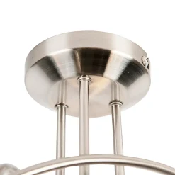 Plafonnier classique en acier 3 lumières - Fortress