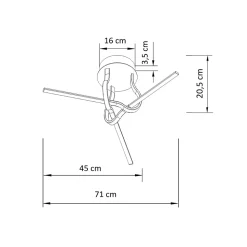 Plafonnier contemporain LED - Nodus