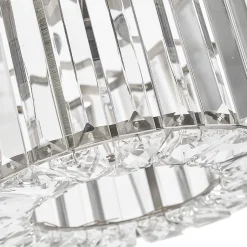 Plafonnier cristal chrome glamour avec douille E27 Vetro Light Prestige