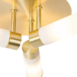 Plafonnier de salle de bain moderne en laiton 3 lumières IP44 - Bath
