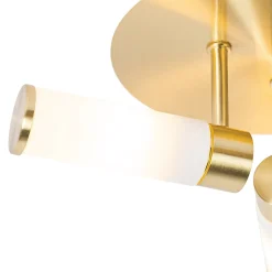Plafonnier de salle de bain moderne en laiton 3 lumières IP44 - Bath