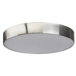 Plafonnier de salle de bain Wapta LED intégrée 1200lm 12W IP44 Ø28,3cm blanc froid & blanc chaud GoodHome chrome brillant
