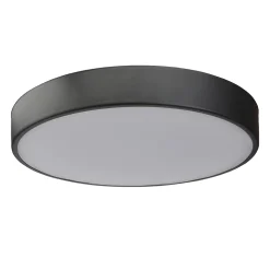 Plafonnier de salle de bain Wapta LED intégrée 1200lm 12W IP44 Ø28,3cm blanc froid & blanc chaud GoodHome noir