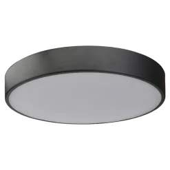 Plafonnier de salle de bain Wapta LED intégrée 1200lm 12W IP44 Ø28,3cm blanc froid & blanc chaud GoodHome noir
