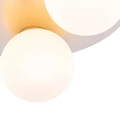 Plafonnier de salle de bain moderne en acier 3 lumières - Cederic