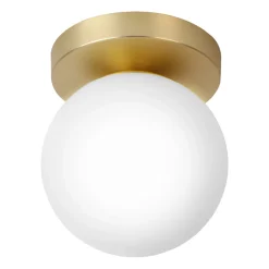 Plafonnier de salle de bain Dorres E14 40W IP44 Ø16cm GoodHome or