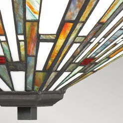 Plafonnier de style Tiffany - Maybeck 2 lumières