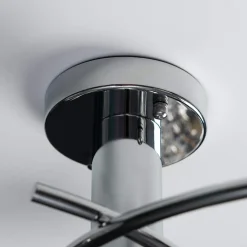 Plafonnier design à 3 sphères transparentes aux motifs graphiques - Salvati