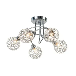 Plafonnier design 5 boules Aphyse