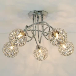 Plafonnier design 5 boules Aphyse