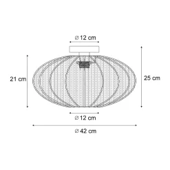 Plafonnier design beige - Bida