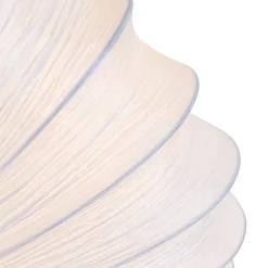 Plafonnier design blanc en soie 60 cm 5 lumières - Plu