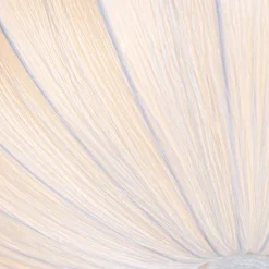 Plafonnier design blanc en soie 60 cm 5 lumières - Plu